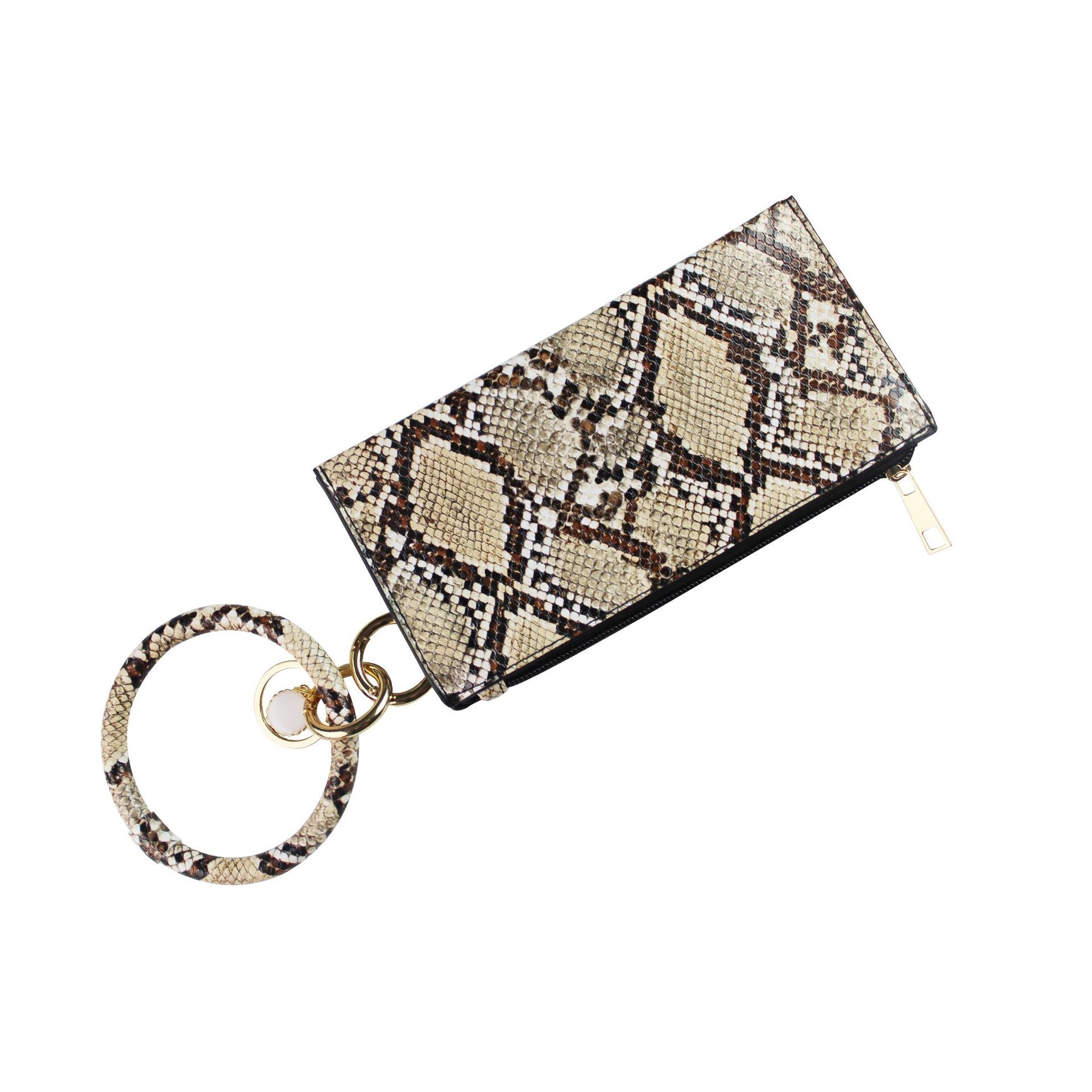 Wholesale Leopard Wallet Wrist Keychain